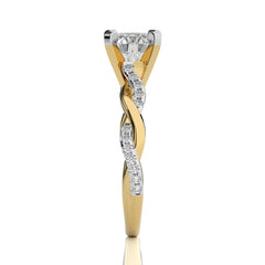 Twisting Vows Round Bypass Engagement Ring