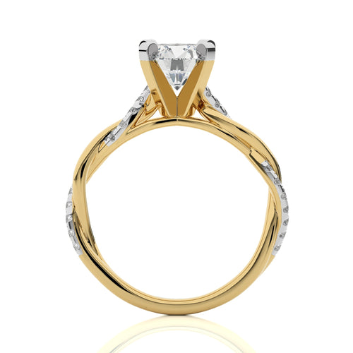 Twisting Vows Round Bypass Engagement Ring