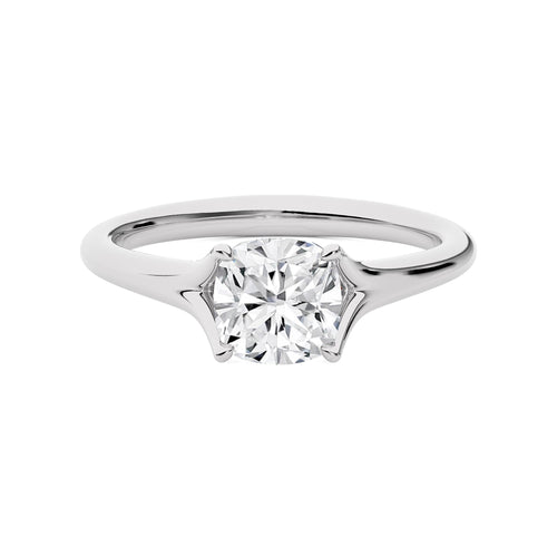 1 1/2 CT. Celestial Cushion Split Shank Lab Created Diamond Engagement Ring