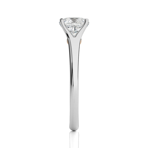 Celestial Cushion Split Shank Engagement Ring
