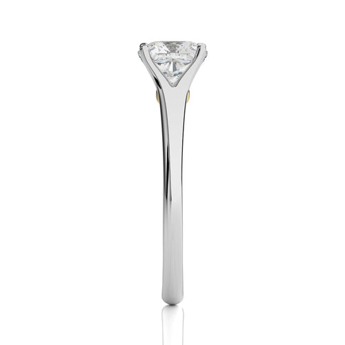 Celestial Cushion Split Shank Engagement Ring