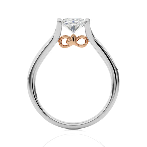 Celestial Oval Split Shank Engagement Ring