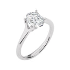 Celestial Oval Split Shank Engagement Ring