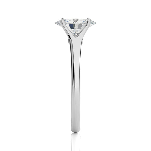 Celestial Oval Split Shank Engagement Ring