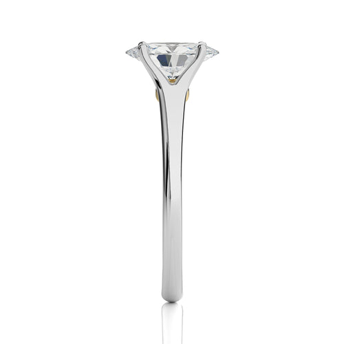 Celestial Oval Split Shank Engagement Ring
