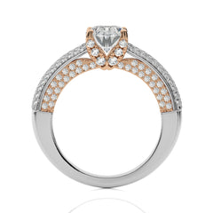 Astral Unity Oval and  Round Diamond Engagement Ring