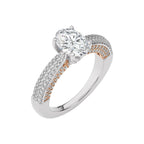 Astral Unity Oval and  Round Diamond Engagement Ring