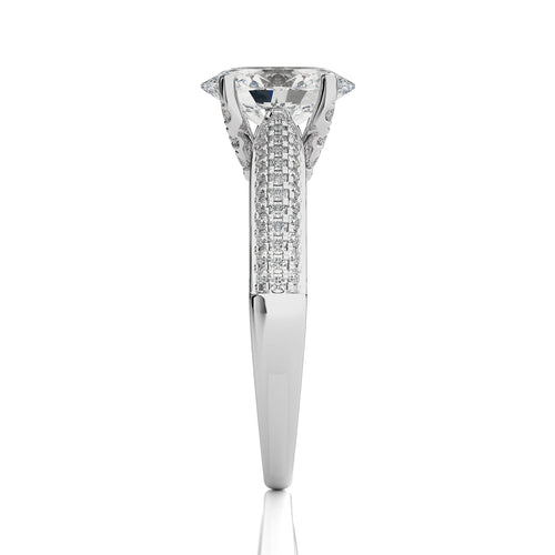 Astral Unity Oval and  Round Diamond Engagement Ring