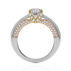 Astral Unity Oval and  Round Diamond Engagement Ring