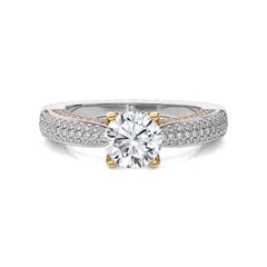 Astral Unity Round Lab Created Diamond Engagement Ring