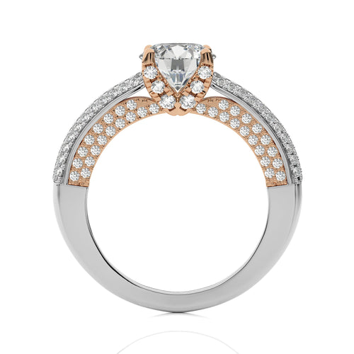 Astral Unity Round Lab Created Diamond Engagement Ring