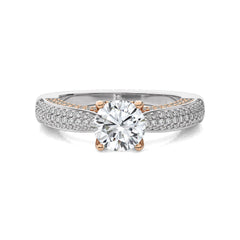 2 1/4 CT. Astral Unity Round Natural Diamond Engagement Ring