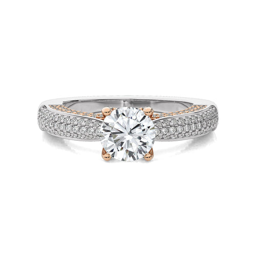 2 1/4 CT. Astral Unity Round Lab Created Diamond Engagement Ring