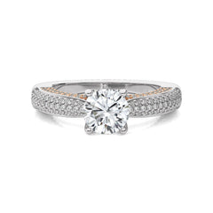 2 1/4 CT. Astral Unity Round Lab Created Diamond Engagement Ring