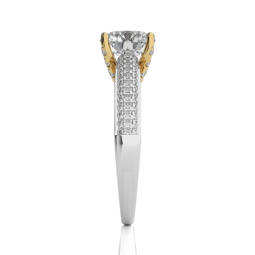 2 1/4 CT. Astral Unity Round Lab Created Diamond Engagement Ring