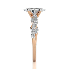Seraphic Strand Marquise Engagement Ring