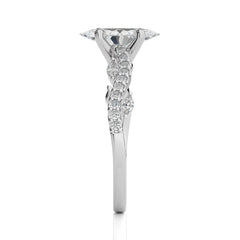 Seraphic Strand Marquise Engagement Ring
