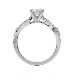 Seraphic Strand Marquise Lab Created Diamond Engagement Ring