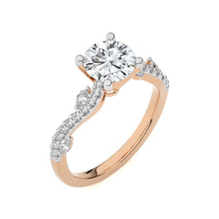 Seraphic Strand Round Engagement Ring