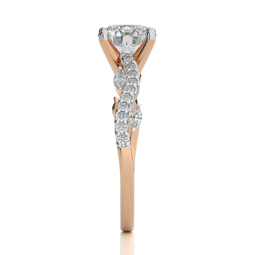 Seraphic Strand Round Engagement Ring