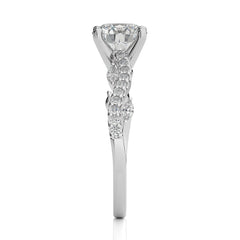 1 3/4 CT. Seraphic Strand Round Natural Diamond Engagement Ring