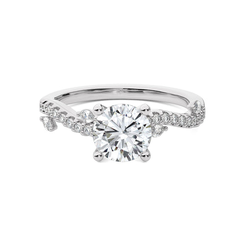 1 3/4 CT. Seraphic Strand Round Lab Created Diamond Engagement Ring