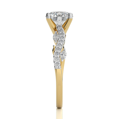 1 3/4 CT. Seraphic Strand Round Lab Created Diamond Engagement Ring