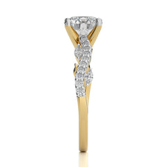 Seraphic Strand Round Engagement Ring