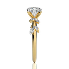 1 3/4 CT. Petal Pathway Round Natural Diamond Engagement Ring