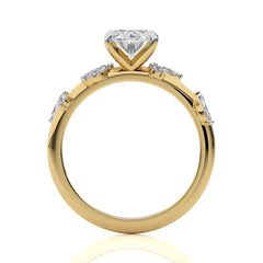 1 3/4 CT. Petal Pathway Oval Lab Created Diamond Engagement Ring