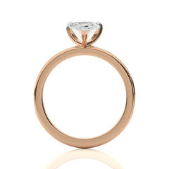 Graceful Pear Lab Created Diamond Engagement Ring