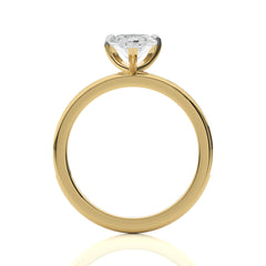 Graceful Pear Diamond Engagement Ring