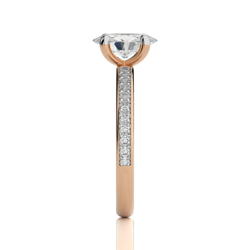Graceful Oval Diamond Engagement Ring