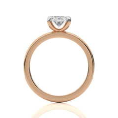 Graceful Oval Diamond Engagement Ring