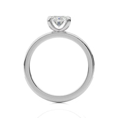 Graceful Oval Diamond Engagement Ring