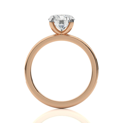 Graceful Round Diamond Engagement Ring