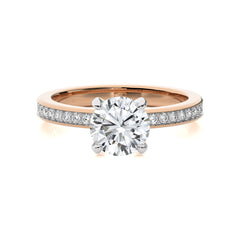 1 3/4 CT. Graceful Round Lab Created Diamond Engagement Ring