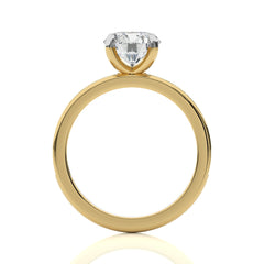 Graceful Round Diamond Engagement Ring