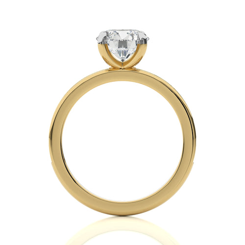 Graceful Round Diamond Engagement Ring