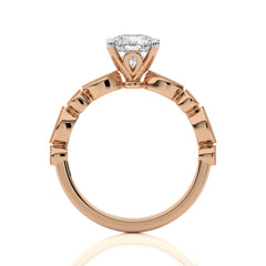 Vintage Charm Cushion Diamond Engagement Ring