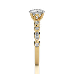 1 3/4 CT. Vintage Charm Round Natural Diamond Engagement Ring