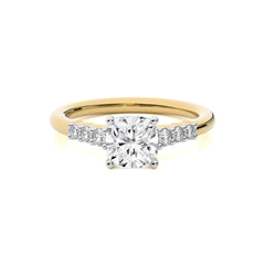 1 3/4 CT. Elegant Cushion Cut Lab Created Diamond Engagement Ring