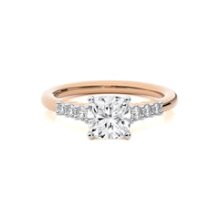 Elegant Cushion Cut Lab Created Diamond Engagement Ring