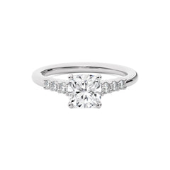 1 3/4 CT. Elegant Cushion Cut Natural Diamond Engagement Ring