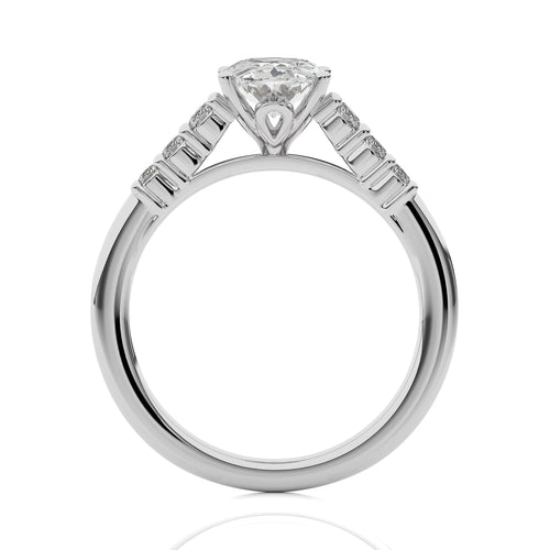 1 3/4 CT. Elegant Oval  Natural Diamond Engagement Ring