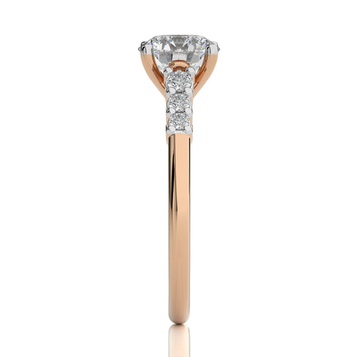 Elegant Round  Diamond Enagegement Ring