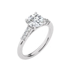 Elegant Round  Diamond Enagegement Ring