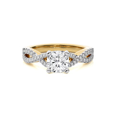 1 3/4 CT. Dynamic Twist Cushion Lab Created Diamond Engagement Ring