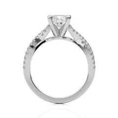 1 3/4 CT. Dynamic Twist Cushion Lab Created Diamond Engagement Ring