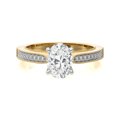 Heritage Oval Sparkle Diamond Engagement Ring